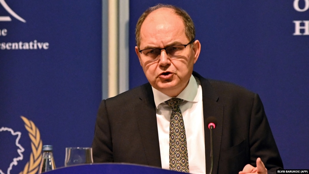 Christian Schmidt, visoki predstavnik u Bosni i Hercegovini, na konferenciji za medije 10. decembra 2021.