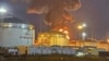 Пожар на нефтяном объекте в Краснодарском крае после удара БПЛА, архивное фото