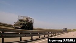 Российская бронемашина в Крыму, 23 мая 2024 года