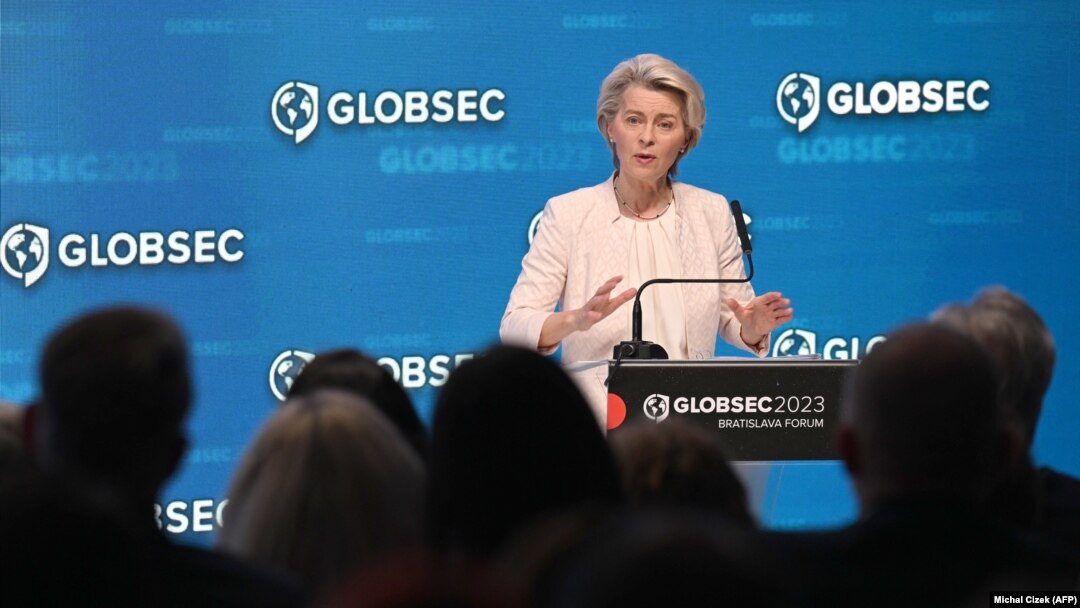 European Commission President Ursula von der Leyen presented a few new proposals at the GLOBSEC conference in Bratislava, including bringing Western Balkan countries closer to the EU's lucrative single market. 
