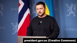 Президент України Володимир Зеленський під час візиту до Норвегії, Осло, 13 грудня 2023 року