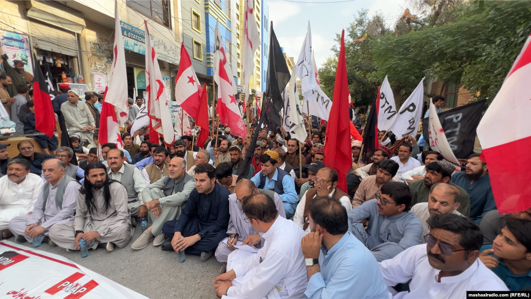 په کوټه کې ملتپاله ګوندونو د چمن پرلت په ملاتړ په وار وار احتجاجونه او لاريونونه شوي دي ـ انځور له ارشيفه