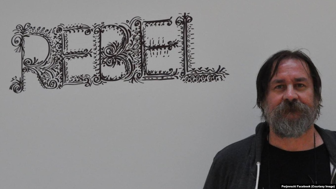 Dan Perjovschi, artist român, ilustrator și scriitor, contestă paternitatea unei opere puse pe piața de artă. 