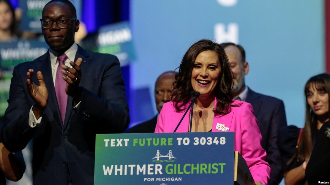 Demokratska guvernerka u saveznoj državi Mičigen, Gretchen Whitmer, 9. novembar 2022. 