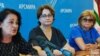 Слева направо: Лариса Тарба, Наира Амалыа и Изида Чаниа