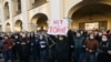 Nedozvoljeni miting protiv ruske invazije na Ukrajinu u Sankt Peterburgu, 24. februar 2022.