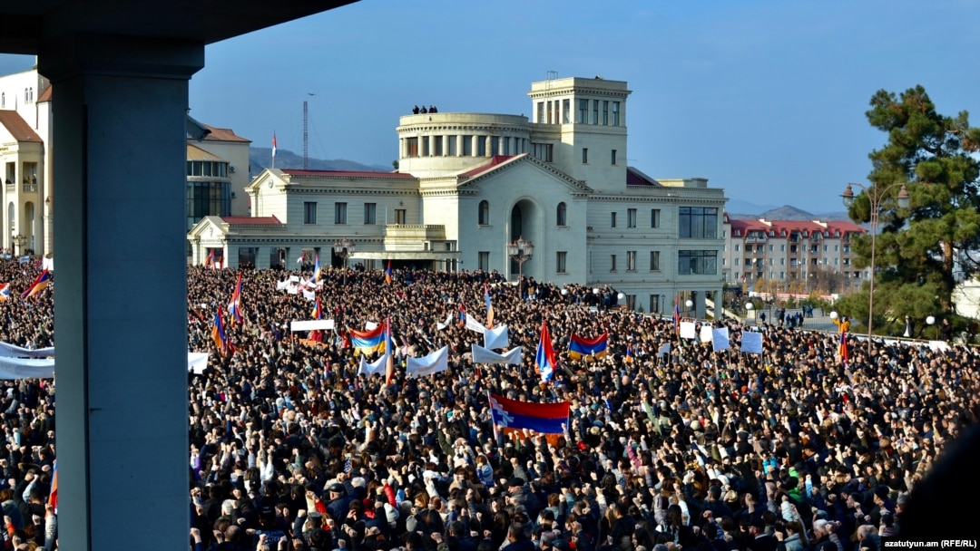 Xankəndində mitinq, 25 dekabr 2022