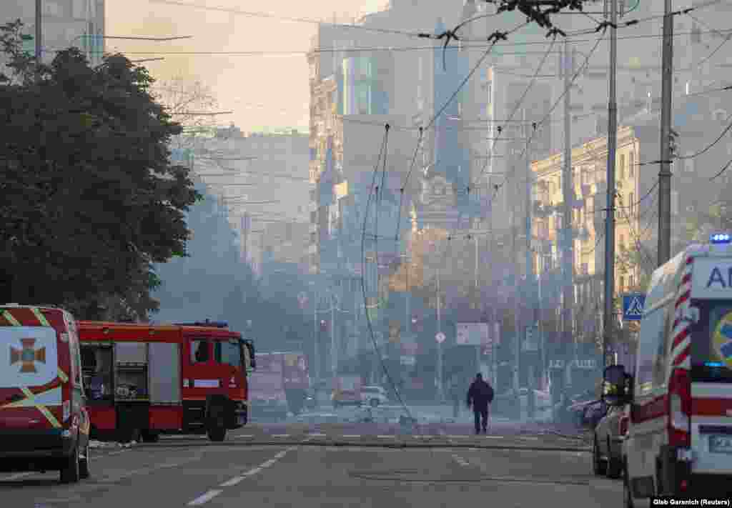 Шевченковский район – это тот же центральный район Киева, по которому неделю назад российские силы наносили удары.