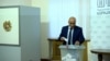 Armenia - Vahagn Hovakimian casts his ballot in parliament during the election of chairman of the Central Electoral Commission, October 7, 2022