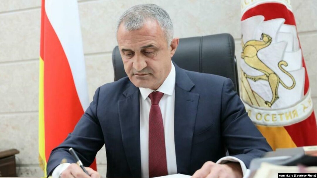 Former de facto leader of Georgia's breakaway region of South Ossetia, Anatoly Bibilov (file photo)