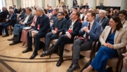 На чацьвёртай Канфэрэнцыі беларусаў сьвету ў Варшаве, 24 траўня 2025 году