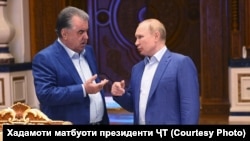 Эмомалӣ Раҳмон ва Владимир Путин