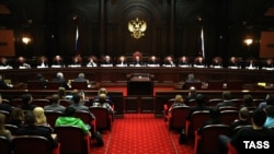 Заседание Конституционного суда России, архивное фото 