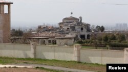 نمایی از محل اصابت موشکهای سپاه پاسداران به مناطق مسکونی در شهر اربیل