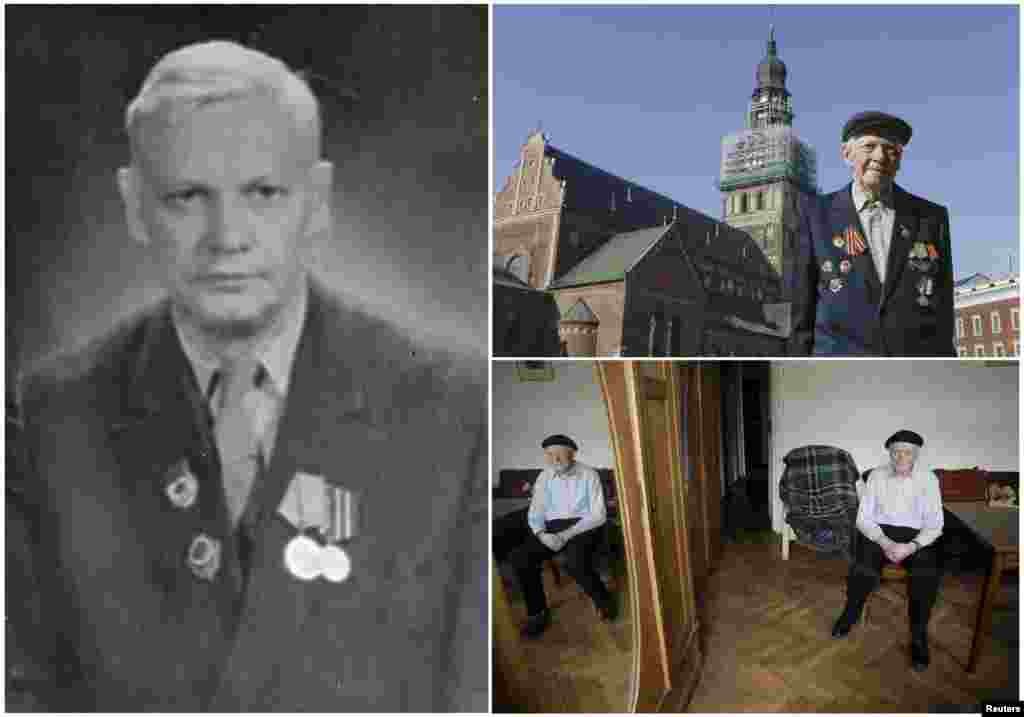Фріціс Цепліс, 98 років. Латвійський офіцер піхотного загону Червоної армії з березня 1942 року по травень 1945-го, служив на території своєї країни