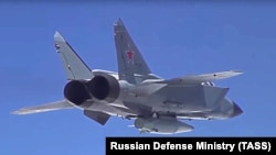 «Ракетна небезпека по всій території України! Зліт МіГ-31К», – повідомили Повітряні сили