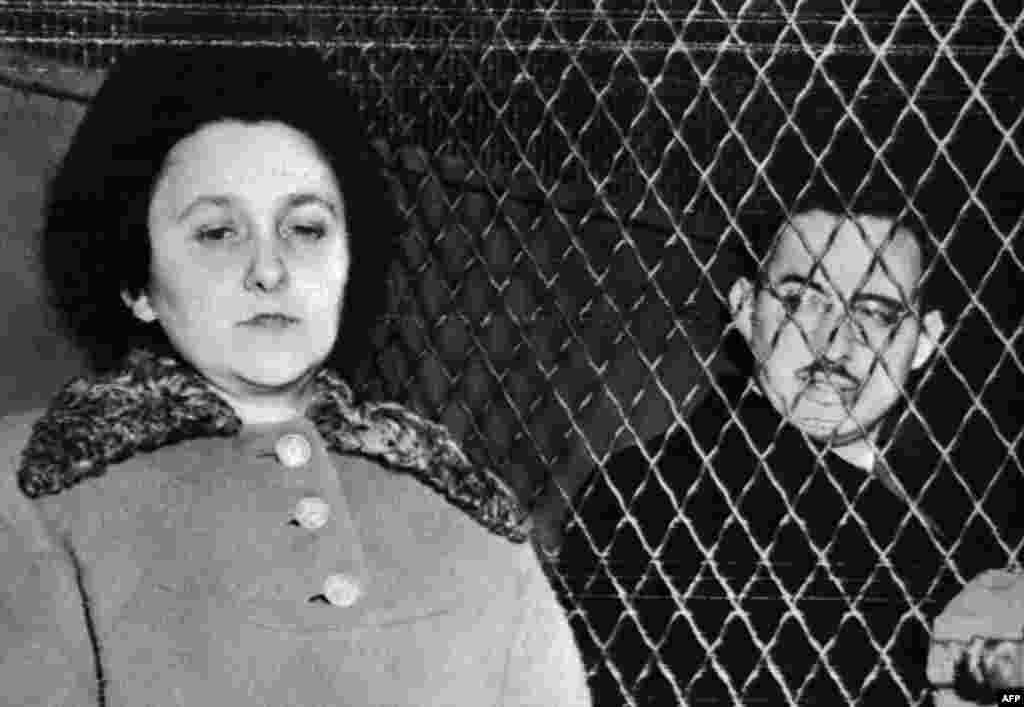 Этель и Юлиус Розенберг перед казнью 19 июня 1953 года