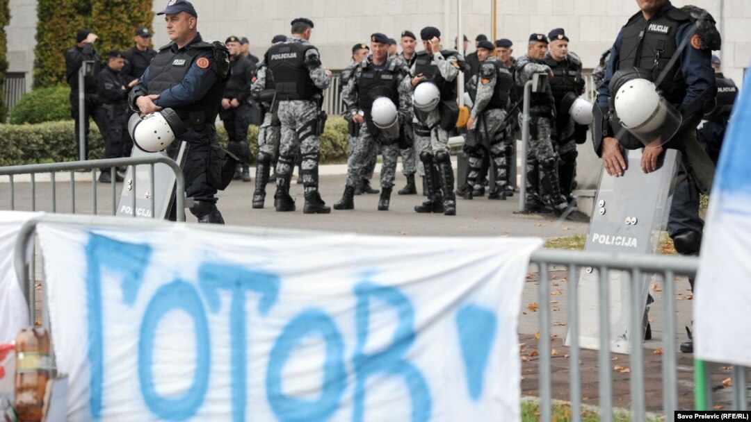 Protest demokratskog fronta u Podgorici