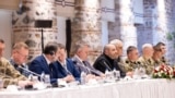 Делегація України на чолі з міністром оборони Рустемом Умєровим на переговорах з делегацією Росії в Стамбулі 16 травня 2025 року 
