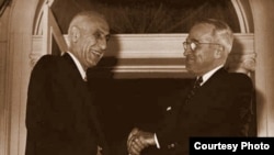 استقبال هری ترومن رئیس جمهور آمریکا از محمد مصدق نخست وزیر ایران در واشنگتن 