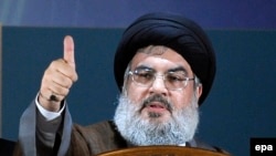 آقای نصرالله در سخنرانی خود در موضعی مشترک با جمهوری اسلامی و روسیه، از آمریکا به علت بحران سوریه انتقاد کرد.
