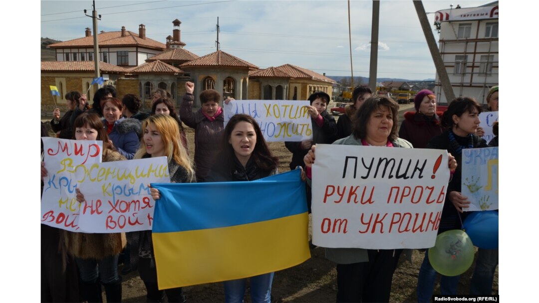 Акція проти російського вторгнення, Сімферополь, 6 березня 2014 року