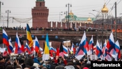 Акція пам'яті Бориса Нємцова у Москві, 1 березня 2015 року (©Shutterstock)