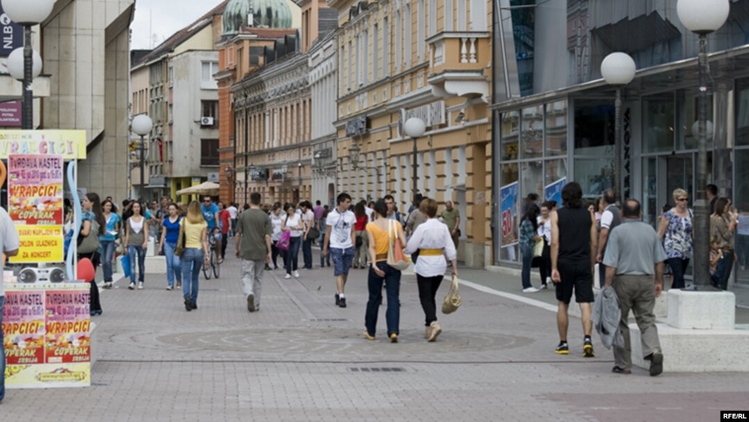 Građani na ulicama Banjaluke, ilustracija