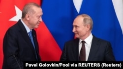 Ռուսաստանի և Թուրքիայի նախագահներ Վլադիմիր Պուտինը և Ռեջեփ Թայիփ Էրդողանը, արխիվ