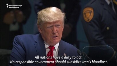 Trump Calls On Nations To Combat Iran's 'Bloodlust'