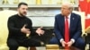 Володимир Зеленський і Дональд Трамп під час дискусії у Білому домі, 28 лютого 2025 року