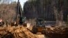 Бульдозэры на палігоне. 27 сакавіка 2025 году