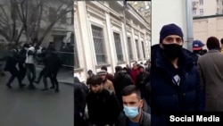 Акция в поддержку правозащитника Иззата Амона у посольства Таджикистана в Москве, 2 апреля 2021 года
