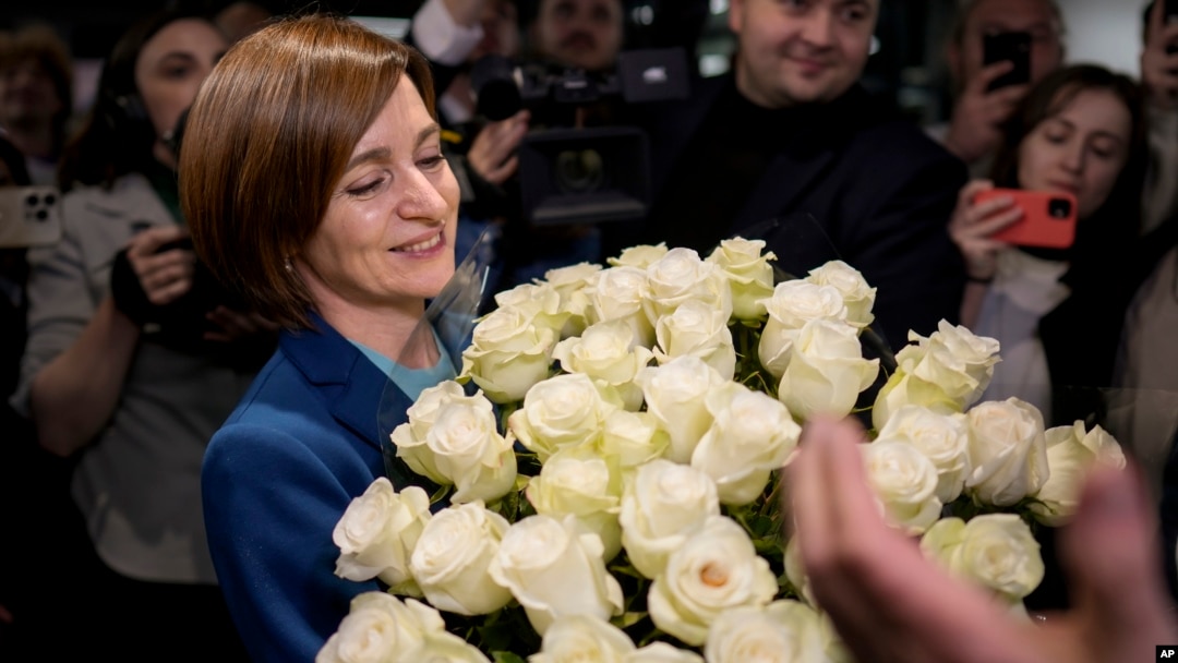 Президентката на Молдова Мая Санду спечели втори мандат на поста, 4 ноември 2024 г.