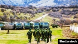 Российские военные в Крыму в марте 2014 года 