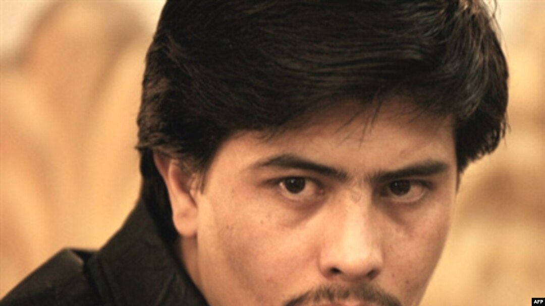Afghan journalist Sayed Perwiz Kambakhsh in a Kabul court in October