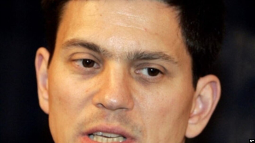 British Foreign Secretary David Miliband: 'Hard-headed engagement' is the answer