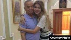 Гулнора Каримова бо падараш Ислом Каримов. Акс аз бойгонӣ