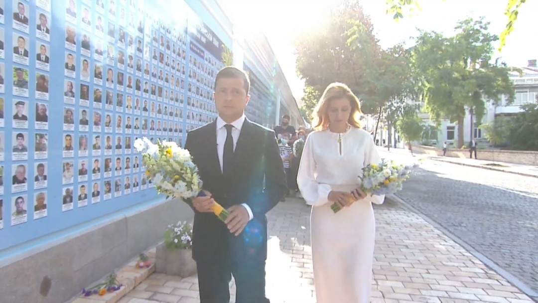 Володимир Зеленський, Олена Зеленська, Київ, 24 серпня 2020 року