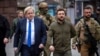 Премʼєр-міністр Великої Британії Борис Джонсон і президент України Володимир Зеленський у Києві, 9 квітня 2022 року 