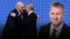 Каляж: Аляксандар Лукашэнка, Уладзімір Пуцін, Донаха О Бяхань, прафэсар Гарадзкога ўнівэрсытэту Дубліну, Ірляндыя