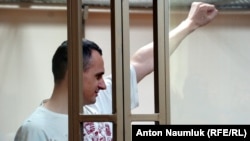 Олег Сенцов під час суду. Росія, Ростов-на-Дону, 25 серпня 2015 року