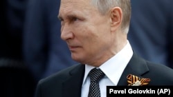 Російський лідер Володимир Путін під час святкування 9 травня в Москві, архівне фото, 2019 рік