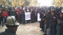 Баткендеги нааразылык акциясы.