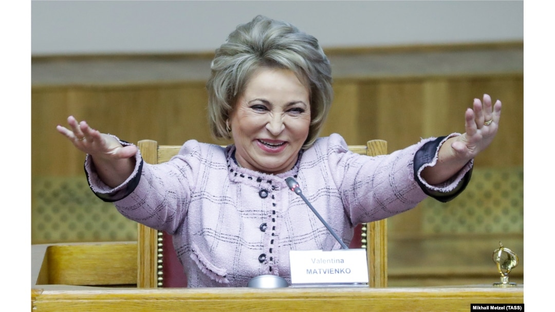 Valentina Matviyenko, the speaker of Russia's upper house of parliament, the Federation Council