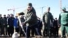 Лукашэнка падчас рэспубліканскага суботніку, 12 красавіка 2025 году 