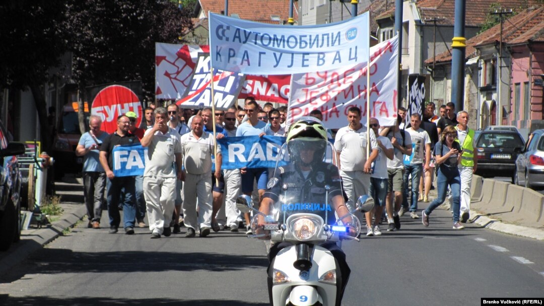Jedan od mnogobrojnih štrajkova u Srbiji u poslednjih nekoliko meseci