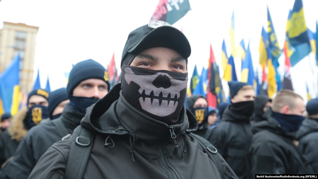 Марш «правых сил» в центре Киева, 22 февраля 2017 года