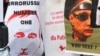 Гасла на мітингу проти російської агресії в Україні, Варшава, 1 лютого 2015 року (©Shutterstock)