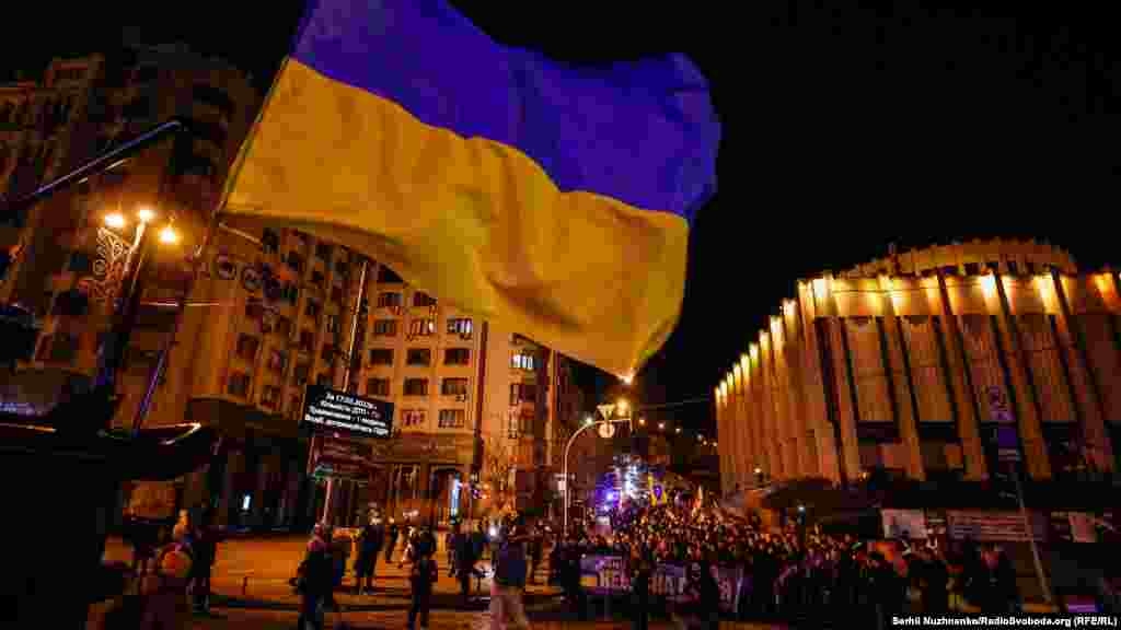 За словами кореспондента Радіо Свобода, участь у заході взяли кілька сотень людей 